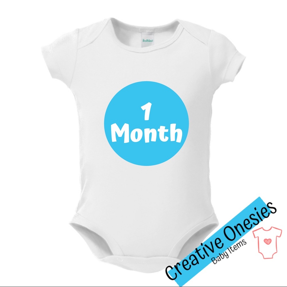 One month baby onesie,
